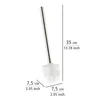 Scopino di ricambio in silicone bianco con manico in Anteprima dell’immagine prodotto 4