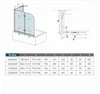 AICA 110cmx140cm Badewannenaufsatz 6mm NANO ESG-glas mit Produktbild-Vorschau 4