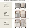 Koffer Organizer Set 9-teilig Packing Cubes Packtaschen Produktbild-Vorschau 6