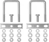 Support en U carré 60mm pour pince roue jockey - lot de 2 Voir les images du produit 4