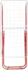 A front view of a red and white drying rack. Voir les images du produit