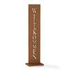 EASYmaxx Garten Deko Standschild - Willkommen | Gartensäule Produktbild-Vorschau 1