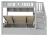 Poschodová posteľ 140 x 200 cm s hydraulicky otváranou Náhľad obrázku produktu 8