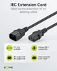 Goobay 50081, 2 m, IEC C14, IEC C13, H05VV-F3G, 250 V Náhľad obrázku produktu 2