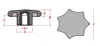 2 Stück -- Sterngriffmutter Mutter M12 Ø 63 mm DIN6336 K - Produktbild-Vorschau 2