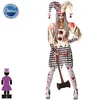 Zakrwawiony arlekin damski kostium Halloween zombie Podgląd zdjęcia produktu 2
