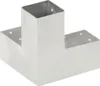 vidaXL Post Connector 4 ks. Tvar Y Pozinkovaný kov 71 x 71 Náhľad obrázku produktu 4