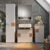 Vicco Badmöbel-Set Eden, 4 Teile, Weiß/Artisan-Eiche Produktbild-Vorschau 2