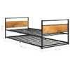 vidaXL Ausziehbett Schwarz Metall 90x200 cm -  Betten & Produktbild-Vorschau 8