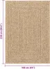 vidaXL Teppich 160x230 cm Jute-Optik Innen und Außen Produktbild-Vorschau 7