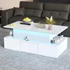 OKWISH Table Basse - Relevable avec 4 Tiroirs et Rangement Voir les images du produit 3