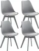 4er Set Stuhl HLO-CP58 Kunststoff  grau/grau Produktbild-Vorschau 1