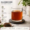 Teegläser 6 Set Kaffeegläser Teetassen Kaffee Tee Gläser Produktbild-Vorschau 5