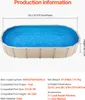 Liner ovale per piscine VEVOR, 610 x 375 x 147 cm, in Anteprima dell’immagine prodotto 7