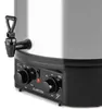 A close-up of the control panel and tap of a stainless steel electric kettle or urn. Náhľad obrázku produktu