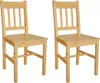 vidaXL Chaises de salle à manger 2 pcs. Bois de pin Voir les images du produit 5