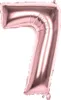 XL Folienballons Zahl 86 cm groß - Rose Gold - Luft oder Produktbild-Vorschau 2