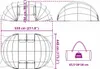 vidaXL Tenda da piscina trasparente 538 x 440 x 204 cm PVC Anteprima dell’immagine prodotto 7
