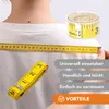 Metro a nastro KRUMAD 150 cm, metro da sarto flessibile per Anteprima dell’immagine prodotto 4