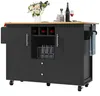 Kücheninsel Buffetschrank 120x73x92cm Küchenwagen klappbare Produktbild-Vorschau 8