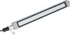 A silver LED machine tube light with a black border and white LEDs, mounted on a white bracket, against a white background. Podgląd zdjęcia produktu