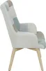 Fauteuil Helsinki Patchwork Bleu Voir les images du produit 3