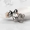 Modeschmuck glänzende Strass niedliche Doppelkatzen Produktbild-Vorschau 8