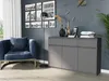 Komoda 120Cm Szafka 3 Szuflady S-3 Antracyt Podgląd zdjęcia produktu 6
