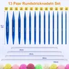 Auswechselbare Rundstricknadeln Set aus Aluminium – Produktbild-Vorschau 2