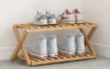 Stojak Bambusowy Na Buty Składany 23X25X50Cm Drewniany Podgląd zdjęcia produktu 1