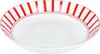 Split rouge rayé Set de 6 assiettes à soupe 450ml Voir les images du produit 4