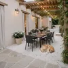 Tavolo rettangolare 150x90 cm in wicker stampato con gambe Anteprima dell’immagine prodotto 7