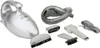 A hand vacuum cleaner and its accessories are displayed against a white background. Anteprima dell’immagine prodotto