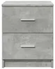 vidaXL Table de nuit avec 2 tiroirs gris béton 40x36x50 cm Voir les images du produit 4