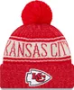 New Era NFL Sideline Winter Bobble Mütze Kansas City Chiefs Podgląd zdjęcia produktu 1