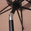 Parasol droit 3m inclinable à manivelle en aluminium taupe Voir les images du produit 3