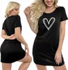 Nachthemd - Pyjama - Damen-Schlafhemd - Kurze Ärmel - Produktbild-Vorschau 3