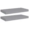 vidaXL Schweberegale 2 Stk. Grau 50x23x3,8 cm MDF -  Produktbild-Vorschau 3