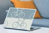 MuchoWow® Laptop Aufkleber Sticker Cover Fahrrad - Blau - Produktbild-Vorschau 4