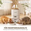 PawHut Futterautomat Katze, 4L Katzenfutter Automat mit 1–6 Produktbild-Vorschau 4