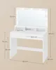 Coiffeuse avec miroir et ampoules LED 80 cm Voir les images du produit 5