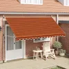vidaXL Store rétractable manuel 400 cm orange et marron Voir les images du produit 1