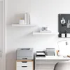 vidaXL Mensole galleggianti da parete 2 pz. Bianco Anteprima dell’immagine prodotto 3