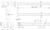 tecuro Schienenkonsole Typ 27/18 x 200 mm x 1,50 mm. Stahl Produktbild-Vorschau 4