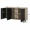 A diagram of a sideboard with dimensions indicated. Produktbild-Vorschau