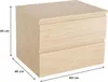 Einzelwaschtischunterschrank mit Eichendekor 60cm SORRENTO Produktbild-Vorschau 3