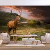 Selbstklebende Folie Fototapete - Deer on Hill 294x210 cm Produktbild-Vorschau 2