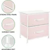 mDesign Nachttisch Kommode Schrank Organizer Stoff Metall Produktbild-Vorschau 5
