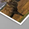 Poster - Poster ohne Rahmen - Rehe Wiese Berge - 91,5x61 cm Produktbild-Vorschau 2