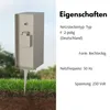 Novatool 4x Steckdosensäule 3-fach außen Silber gebürstet Produktbild-Vorschau 5